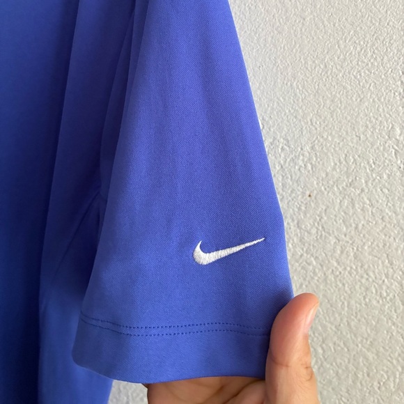 Nike Men Dri-FIT Micro Golf Polo Tee Blue L - Picture 8 of 13